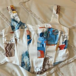 NIA THE BRAND WOMENS MEDIUM CORSET STYLE TOP IS BRAND NEW CONDITION!